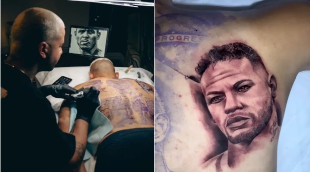 Richarlison tatuou Nazário e Neymar nas costas